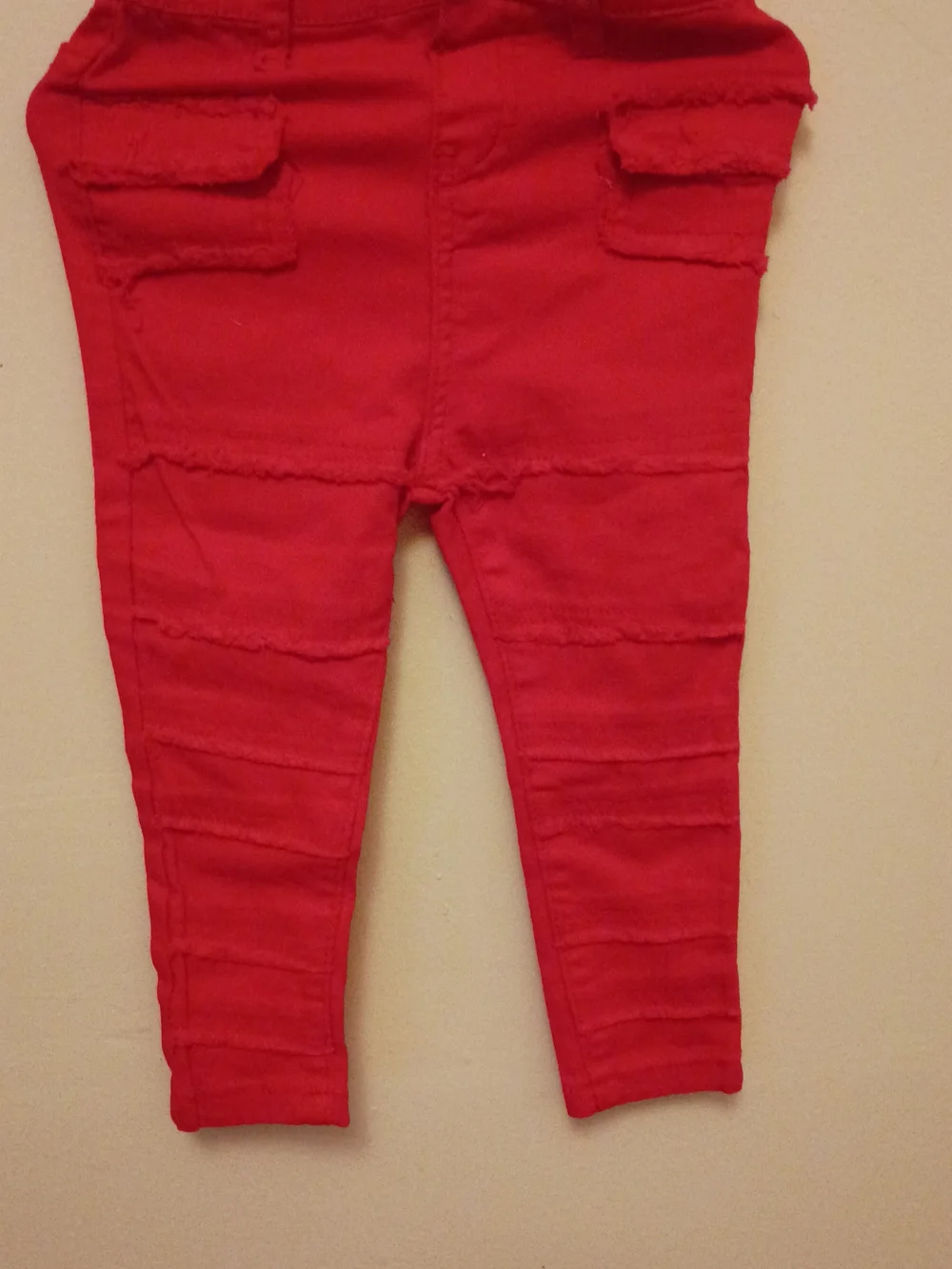 Kids Red Pull-On Jogger Pants